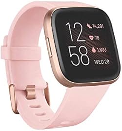 Fitbit Versa 2 Health & Fitness Smartwatch with Heart Rate, Music, Alexa Built-in, Sleep & Swim Tracking, Peta