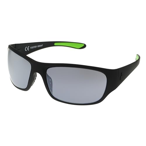 IRONMAN Men's Flex Sunglasses Wrap, Matte Black Rubberized, 62 mm
