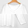 Cute Ghost Long Sleeve T Shirts for Women Casual Graphic Tees V Neck Blouse Tops 2XL #5