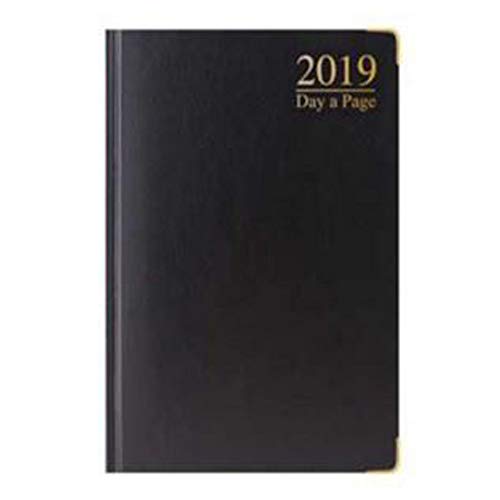 Télécharger 2019 Agenda A5 Jour par page Desk Planner Agenda à couverture rigide rembourré avec métal doré Livre PDF Gratuit