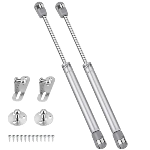 2 Piezas Amortiguadores de Gas, 100N / 10kg Pistones a Gas, Hidráulico Muebles Cocina Amortiguador Puertas Elevables, Pistones a Gas Muebles Cocina Amortiguadores Muebles Bisagras Puertas Cocina