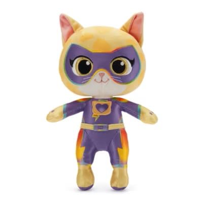 Disney Store Official SuperKitties Sparks Plush - Detailed Disney Stuffed Animals with Embroidered Features and Screen Art Elements, Part of
