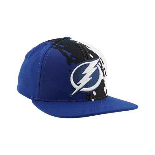 Image of ZHATS NHL Unisex-Adult NHL Officially Licensed Adjustable Snapback Hat Flat Bill Z11 Retro Paintbrush