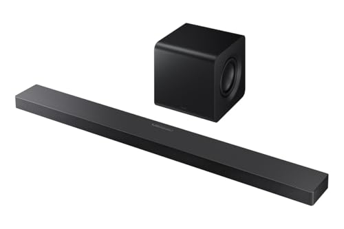 Image of Samsung QN65LS03FWFXZA 65 Inch The Frame Wireless 4K Neo QLED TV with a HW-QS700F 3.1.2 Ch Dolby Atmos Soundbar and Subwoofer (2025)