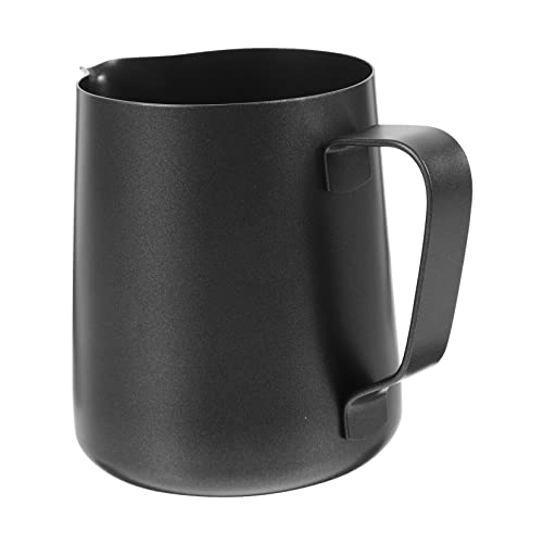 Operitacx Jarra Leche Portátil Inoxidable Cierre Antiadherente Para Latte Art Gadget Para Espumar Leche y Calentar Bebidas