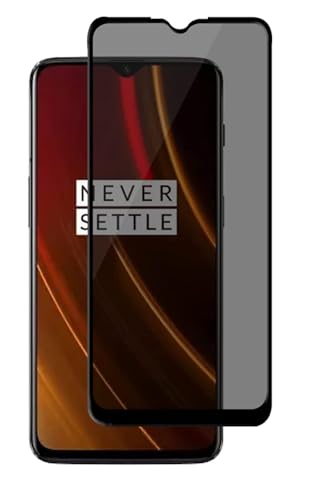 Image of for OnePlus 6T, OnePlus 7 Edge to Edge Anti Spy Privacy Tempered Glass with Easy Installation Kit | Black (Pack of 1)