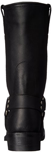 Bota de motocicleta masculina AdTec de 28 cm, preto