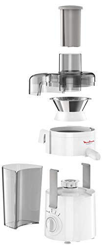 Foto von Moulinex JU3701 Frutelia+ Entsafter mit breiter Öffnung, leicht zu reinigen, 2 Geschwindigkeiten und Pulsmodus, 350 W