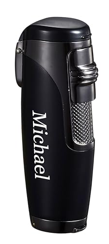 Encendedor Visol Triad negro mate triple llama para cigarros miniatura 1