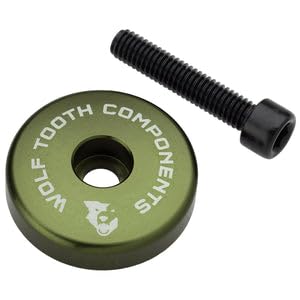 Wolf Tooth Olive Stem Cap with 5mm Spacer
