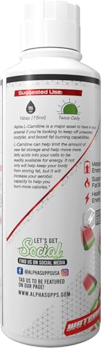 Alpha Supps 850025287593 L-Carnitine 3000 Mg Liquid thumb #3