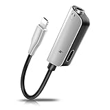 Headphone Adapter & Splitter, Headphone Jack Audio & Charge Connector Splitter Calling/Charger/Music/Remote Control for IP7/7 Plus/8/Plus/X/XS/XR/XS/Max