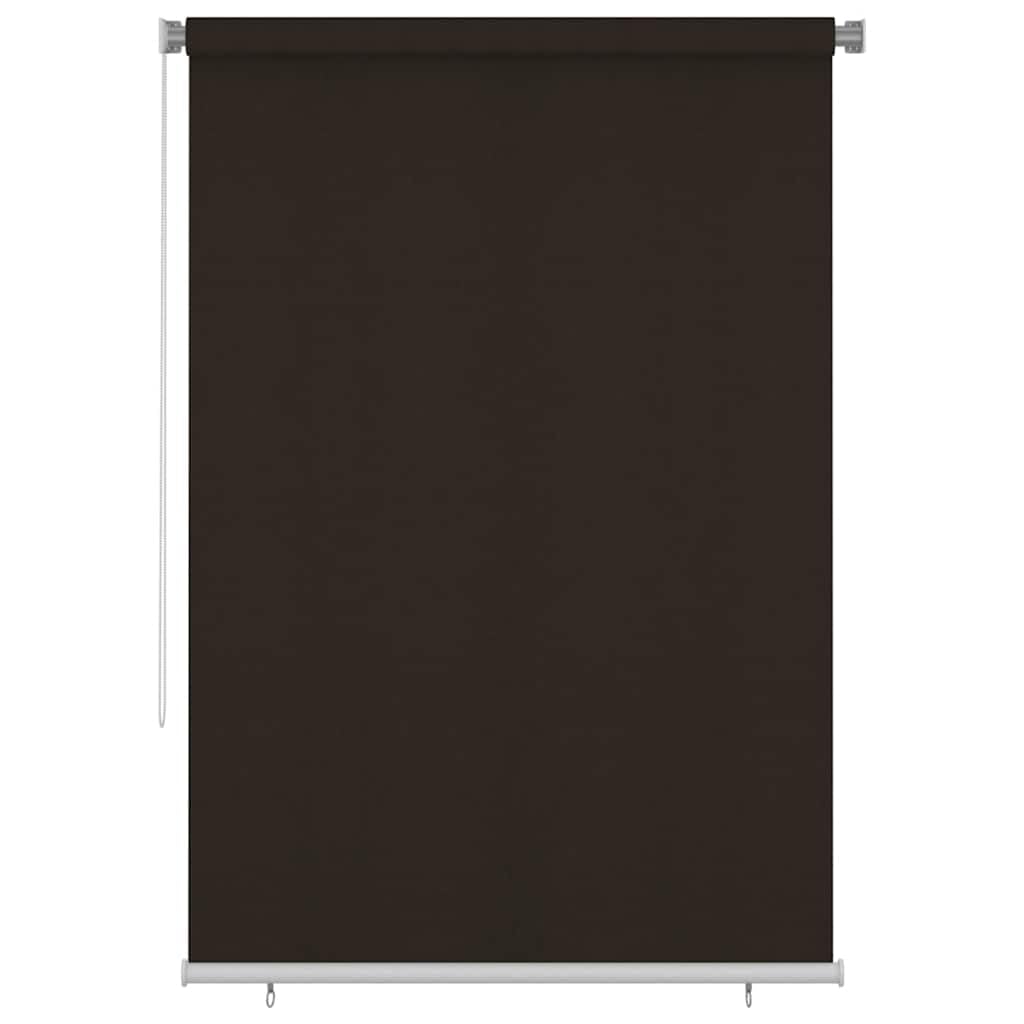 vidaXL Outdoor Roller Blind 165(W) x230(H) cm Brown HDPE — image 1