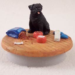 Conversation Concepts Miniature Pug Black Candle Topper Tiny One 