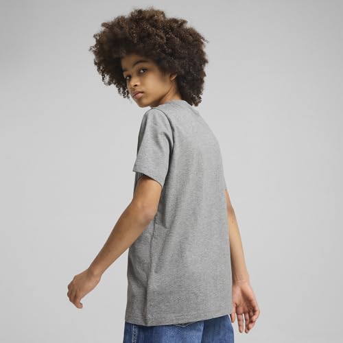 Image of Puma Boy Cotton Solid Regular Fit Tees