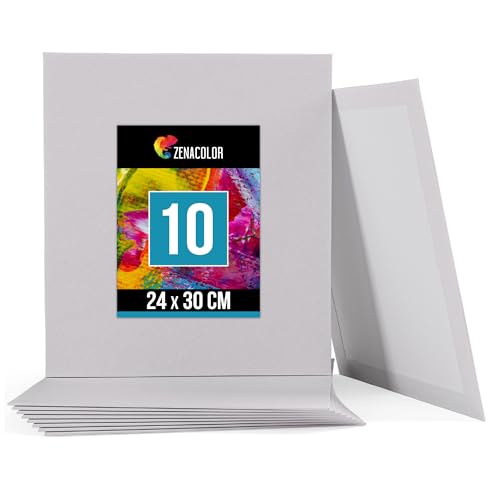 Zenacolor - Set de 10 Canvas - Lienzos para Pintar...