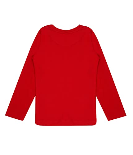 Image of KYDA KIDS 100% Cotton Girls Full Sleeve Printed T-Shirt,Regular fit Round Neck Tops