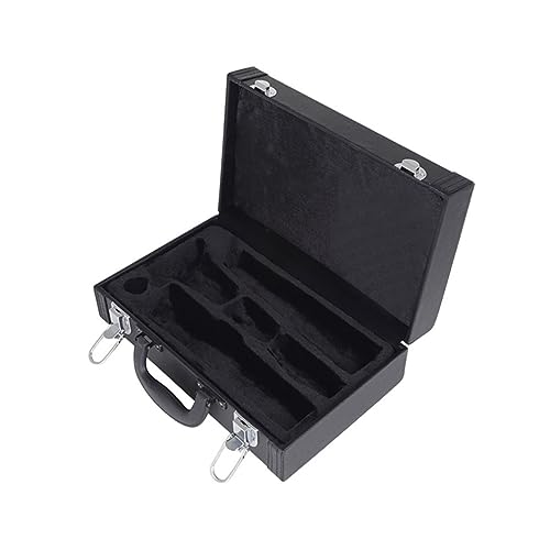 Vaguelly Box Black Shockproof Clarinet Carrying Box Durable Hard Case for Instrument Storage Stylish Design for and Protection Clarinet Accessory for Musicians