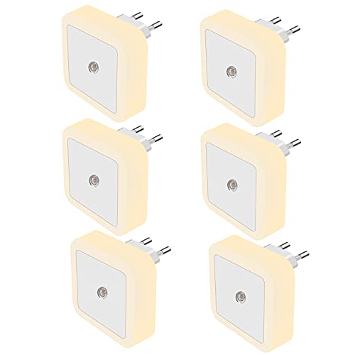 DIQC Luce Notturna LED, [6 Pezzi] Luce Notturna