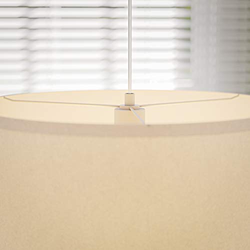 Kenroy Home 93620Wh Paige 1 Light Pendant With White Finish, Casual Style, 8" Height, 15" Width, 15" Depth #TOP5