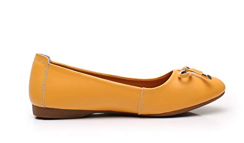 VenusCelia Women's Bowknot Ballet Dance Flat Shoe3
