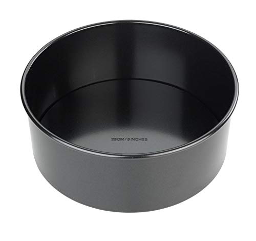 Tala Runder Tiefer Backform Performance, Herausnehmbarer Boden, Hochwertiger Karbonstahl mit Antihaftbeschichtung Eclipse, 25 cm; Ideal für Festtagstorten