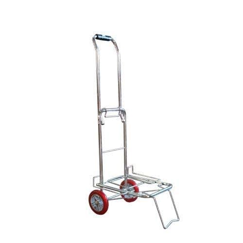 SEYROLIN Folding Stainless Steel Travel Cart || Travel Handheld Luggage Trolley || Portable Shopping Cart for Home Office Supermarket Grocery Trolley-image-25