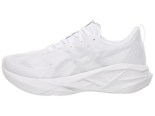 ASICS Women's NOVABLAST 5 Running Shoes, 8, White/Piedmont Grey