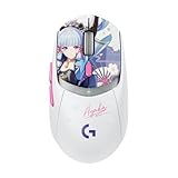 Logicool G 原神 神里綾華 特別モデル ゲーミングマウス G309 LIGHTSPEED ワイヤレス マウス G309WL-GE-AYA 軽量 LIGHTFORCE ハイブリッドスイッチ HERO 25K センサー 6個プログラムボタン 300時間以上連続使用可能 Bluetooth POWERPLAY ワイヤレス充電 ホワイト ゲーミング PC Windows Mac 国内正規品