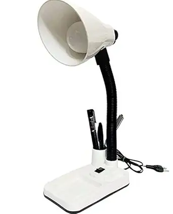 plutofit 50W Electric Table Lamp with Attached Pen Stand Assorted Color
