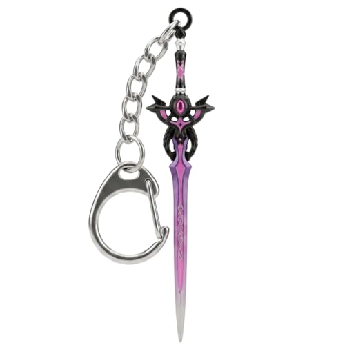 Image of NIGHTSHADE - Genshin Impact Anime Keychain | Game Xiao Cosplay Alloy Weapon Keychain for Men & Boy