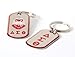 BNULKH Sorority Dog Tag Key chainF