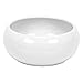Cache Pot Rond Piano en ceramique, Bas Bol, en Blanc, diam. 24 cm