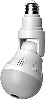 Wobekuy Telecamera WiFi Un 360 Grado LED 300P Panorama Sicurezza Telecamera Lampadina Citofono Bidirezionale Visione Notturna Wobekuy Telecamera WiFi Un 360 Grado LED 300P Panorama Sicurezza Telecamera Lampadina Citofono Bidirezionale Visione Notturna