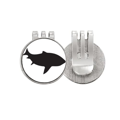 Marqueur de balle de golf Streamline Shark Fierce Fish en émail et métal magnétique