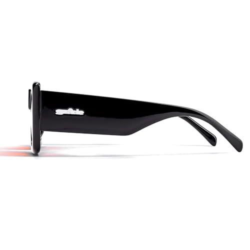 Mens Mabo Square Sunglasses - Black - Size 53MM, SZD213MAB-BLKPER3