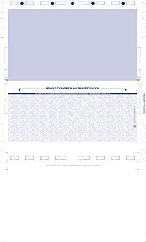 Pressure Seal Checks - Z Fold, Blue (1000 Sheets) (8.5