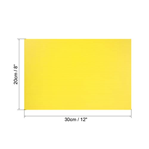 Image of uxcell Corrugated Plastic Sheets,3mm Yellow Blank Yard Lawn Signs,8 Inch x 12 Inch,Waterproof Sign Blank Board 1pcs