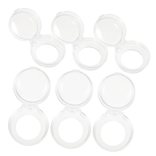 HANABASS 6 piezas Protector para Perillas de Estufa Transparente Cubiertas de Seguridad para Botones Circulares Fácil Instalación Resistente para Seguridad Infantil