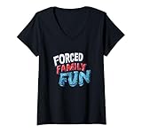 Photo Gallery donna costume da francobollo forced family fun maglietta con collo a v Photo Gallery donna costume da francobollo forced family fun maglietta con collo a v