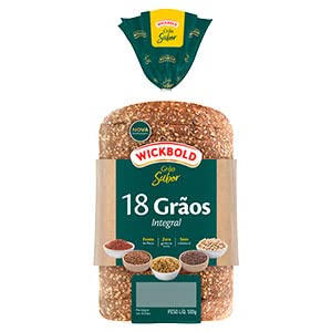 PAO FORMA WICKBOLD GRAO SABOR INTG 18 GRAOS 500G