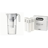 【セット買い】クリンスイ 浄水器 ポット型 スマートサイズ 中容量モデル カートリッジ計4個入り [本体CP503-GR & 交換用カートリッジCPC5Z-AZ]