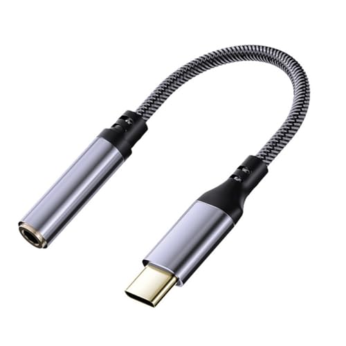 プラグプレイ機能 金メッキ USB C - 補助変換ケーブル スマートフォン タブレットに最適 ナイロン強化コード アルミニウム ステレオ コネクタ