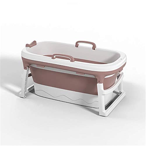 ベビー折りたたみバスタブ 太いバスタブの赤ちゃん折りたたみバスタブベビースイミング盆地サウナ盆地 省スペース (色 : Pink, Size : S)