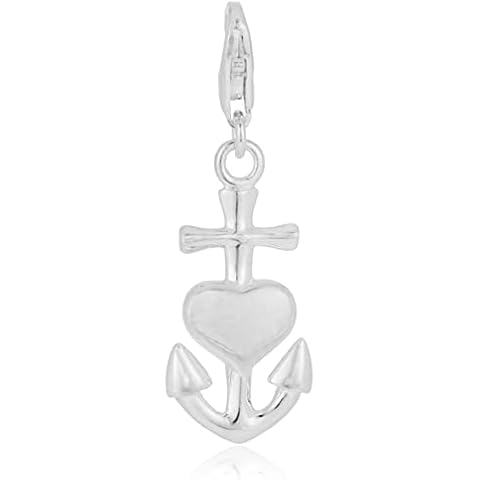 Colgante charm de plata Thomas Sabo con cruz, ancla y corazón Cover