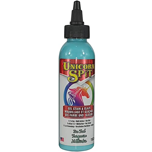 Unicorn SPiT 5770006 Gel Stain and Glaze Zia Teal 4.0 FL OZ Bottle