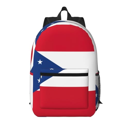 Sac à dos de voyage Ohio noir de 43,2 cm pour ordinateur et effets personnels au quotidien
