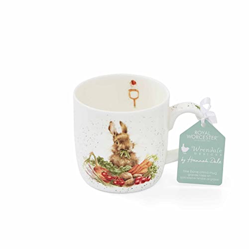 Royal Worcester Wrendale Designs Grow Your Own Mug | 14 Ounce Large Coffee Mug With Hare Design | Made From Fine Bone China | Microwave And Dishwasher Safe #TOP2