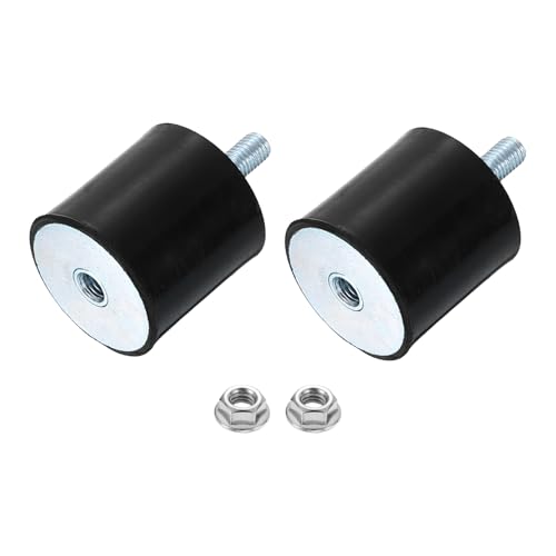 Isolateur anti-vibrations en caoutchouc M10 uxcell de haute densité 50 x 50 mm