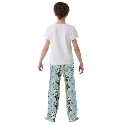 Pajama Bottoms, Panda Bears Pattern Sleeping Pant Lounge Wear Pajamas Long Pants Sleepwear Pjs3